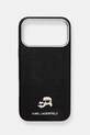 Puzdro na mobil Karl Lagerfeld iPhone 17 Pro Max na mobil čierna KLHMP17X6PFKCLK