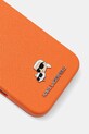 Puzdro na mobil Karl Lagerfeld iPhone 17 Pro Max KLHMP17X6PFKCLO oranžová AA00