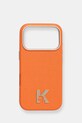 Puzdro na mobil Karl Lagerfeld iPhone 17 Pro na mobil oranžová KLHMP17L5PGFKHGO