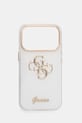 Guess etui na telefon iPhone 17 Pro biały GUHCP17L5HC4MLSH
