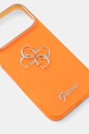 Guess etui na telefon iPhone 17 Pro Max GUHCP17X5HC4MLSO pomarańczowy AA00