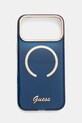 Guess etui na telefon iPhone 17 Pro Max niebieski GUHMP17X5HTCSMSB