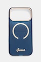 Guess etui na telefon iPhone 17 Pro Max niebieski GUHMP17X5HTCSMSB