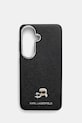 Karl Lagerfeld etui na telefon z imitacji skóry Samsung Galaxy S26 czarny KLHMS26S6PFKCLK