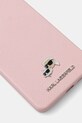 Karl Lagerfeld etui na telefon z imitacji skóry Samsung Galaxy S26 Ultra KLHMS26L6PFKCLP różowy AA00