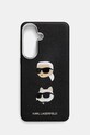 Karl Lagerfeld etui na telefon z imitacji skóry Samsung Galaxy S26+ czarny KLHCS26MPSFDHPOK