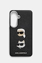 Karl Lagerfeld etui na telefon z imitacji skóry Samsung Galaxy S26+ czarny KLHCS26MPSFDHPOK
