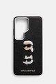 Karl Lagerfeld etui na telefon z imitacji skóry Samsung Galaxy S26 Ultra czarny KLHCS26LPSFDHPOK