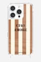 LaCoqueFrançaise husă pentru telefon iPhone 16 Plus maro LE319068