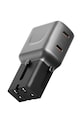 Energea ładowarka sieciowa TravelGo Adapter 45 2xUSB-C 45W TGA.45.GUN czarny