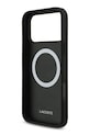 Lacoste etui na telefon z wbudowanym pierścieniem magnetycznym MagSafe iPhone 17 Pro Max LCHMP17XPBLK czarny AA00