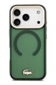 Lacoste etui na telefon z wbudowanym pierścieniem magnetycznym MagSafe iPhone 17 Pro zielony LCHMP17LUFWAE