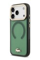 Lacoste etui na telefon z wbudowanym pierścieniem magnetycznym MagSafe iPhone 17 Pro zielony LCHMP17LUFWAE