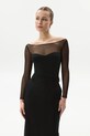 Saint Body body BODYSUIT BARDOT WITH MESH casual multicolor SB.604