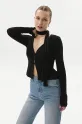 Îmbrăcăminte Saint Body bluza BOTTOMS KNIT LONGSLEEVE SB.533 negru