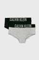 szary Calvin Klein Underwear - Figi dziecięce 104-176 cm (2 pack) Chłopięcy