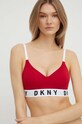 Dkny biustonosz dzianina czerwony DK4518