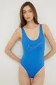 niebieski Nike jednoczęściowy strój kąpielowy Multi Logo Damski