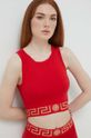 Топ Versace вталена червен 1008598