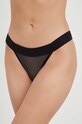 Dkny stringi dzianina czarny DK8191