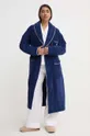Хлопковый халат Polo Ralph Lauren тёмно-синий