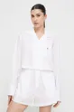 bijela Pamučna pidžama Polo Ralph Lauren Ženski