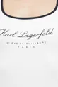 biały Karl Lagerfeld jednoczęściowy strój kąpielowy