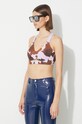 Športová podprsenka adidas Originals x Ivy Park fialová HG4479