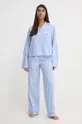 μπλε Βαμβακερές πιτζάμες Polo Ralph Lauren Γυναικεία