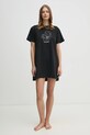 Хлопковая ночная рубашка Karl Lagerfeld 236W2114 чёрный AA00