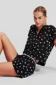 crna Pamučna pidžama Karl Lagerfeld