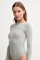 Боди Polo Ralph Lauren серый 4P0491
