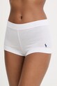 Polo Ralph Lauren nohavičky dámske bavlnené s elastanom biela 4P0500