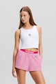 Bavlnené pyžamové šortky Karl Lagerfeld IKON spodný ružová A2W45009