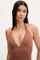 Îmbrăcăminte MC2 Saint Barth costum de baie dintr-o bucată MARN001 maro