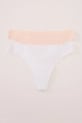 Στρινγκ women'secret 2-pack πλεκτό ύφασμα λευκό 7683101
