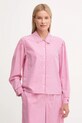 Polo Ralph Lauren piżama bawełniana 4P0374 różowy AA00