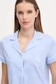 Bavlněné pyžamo Lauren Ralph Lauren modrá ILN82313