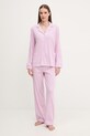 Bavlnené pyžamo Lauren Ralph Lauren bavlna ružová ILN92277