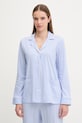 Bavlnené pyžamo Lauren Ralph Lauren ILN92277 modrá AA00
