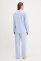 Bavlnené pyžamo Lauren Ralph Lauren modrá ILN92277