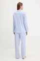 Bavlnené pyžamo Lauren Ralph Lauren modrá ILN92277