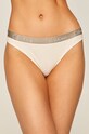 Tanga Calvin Klein Underwear Thong potisk bílá 000QD3539E