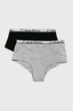 Calvin Klein Underwear - Figi dziecięce (2-pack) szary G80G800036