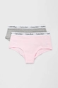 siva Calvin Klein Underwear - Dječje gaćice 110-176 cm (2-pack) Za djevojčice