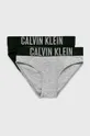 szary Calvin Klein Underwear - Figi dziecięce 104-176 cm (2-pack) Dziewczęcy