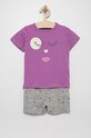Name it piżama dziecięca wzorzyste fioletowy 13199363.IrisOrchid