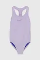 ljubičasta Dječji jednodijelni kupaći kostim Nike Kids Za djevojčice