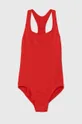 crvena Dječji jednodijelni kupaći kostim Nike Kids Za djevojčice