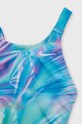 Dziewczynka Nike Kids jednoczęściowy strój kąpielowy dziecięcy NESSC755 niebieski